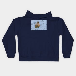 Resting and Watchful Wigeon Kids Hoodie